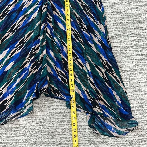 New Maria Cher Noia Fio Strap Blue Print Dress Silk Small - Picture 10 of 13